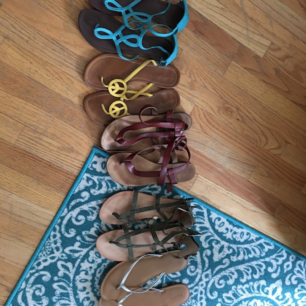Assortment of sandals
